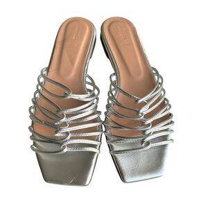 🆕 Aeyde Strappy Sandals Silver Leather